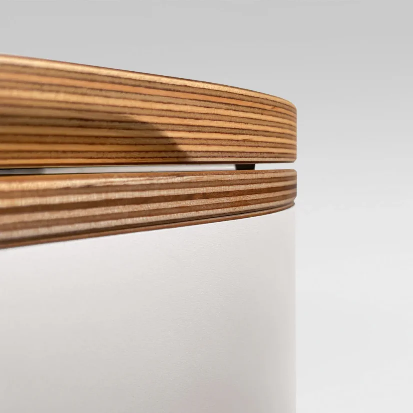 Separační pilinový záchod Trelino Timber M/L - Varianta: L, Barva: Bílá, Barva mísy: Antracit