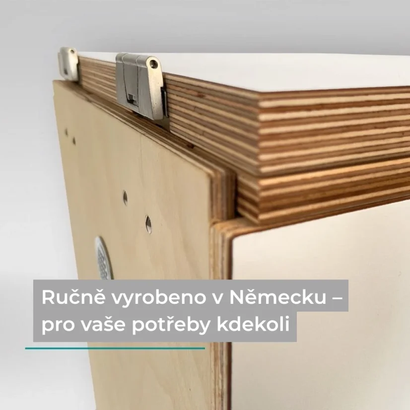 Separační pilinový záchod Trelino Timber M/L - Varianta: M, Barva: Antracit, Barva mísy: Antracit