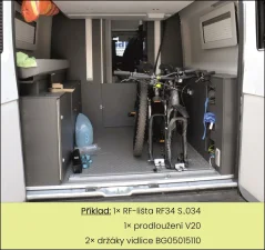RF-Lišta - do závitů v podlaze P9, B=137-147cm