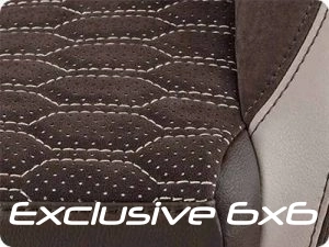 Individual Exclusive 6x6 – Prémiové potahy s nevšedním prošitím