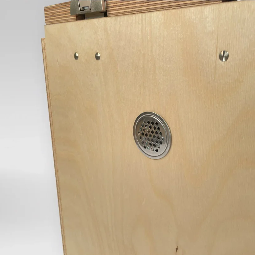 Separační pilinový záchod Trelino Timber M/L - Varianta: L, Barva: Bílá, Barva mísy: Antracit