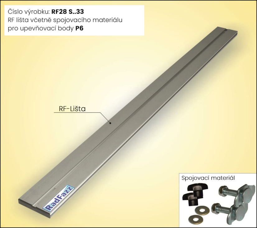 RF-Lišta - na podlahové lišty P6, B=97-107cm