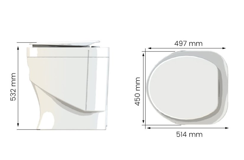 Pilinový záchod Separett Sanitoa Granit