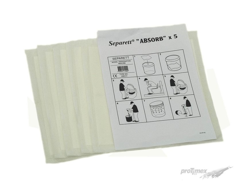 Pohlcovač vlhkosti Separett Absorb | 5 ks