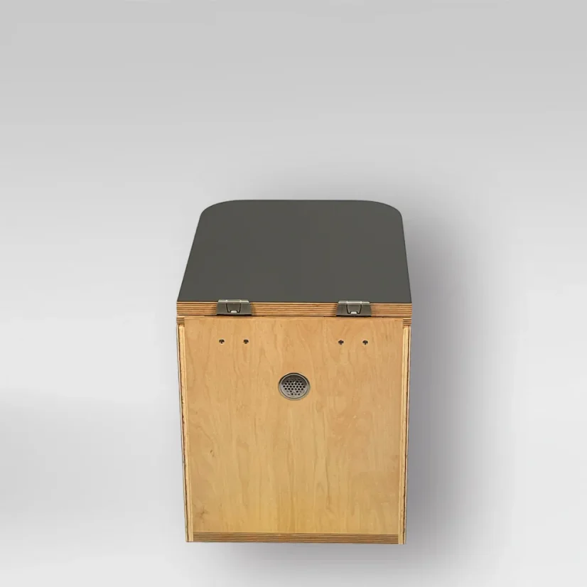 Separační pilinový záchod Trelino Timber M/L - Varianta: M, Barva: Antracit, Barva mísy: Antracit