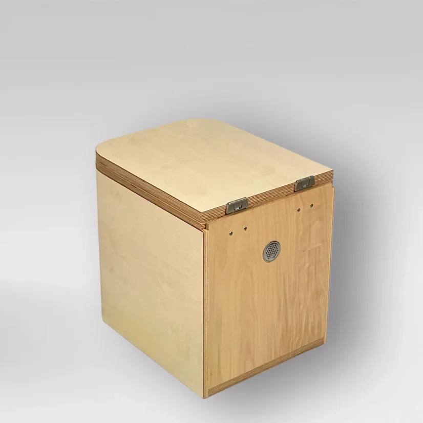 Separační pilinový záchod Trelino Timber M/L - Varianta: M, Barva: Antracit, Barva mísy: Antracit