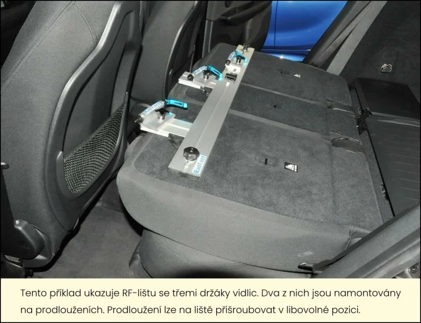 RF lišta pro upevňovací body P2, 100cm (S62)