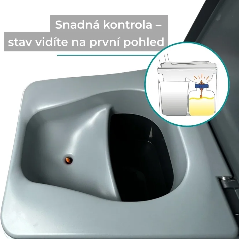 Indikátor hladiny po toalety Trelino